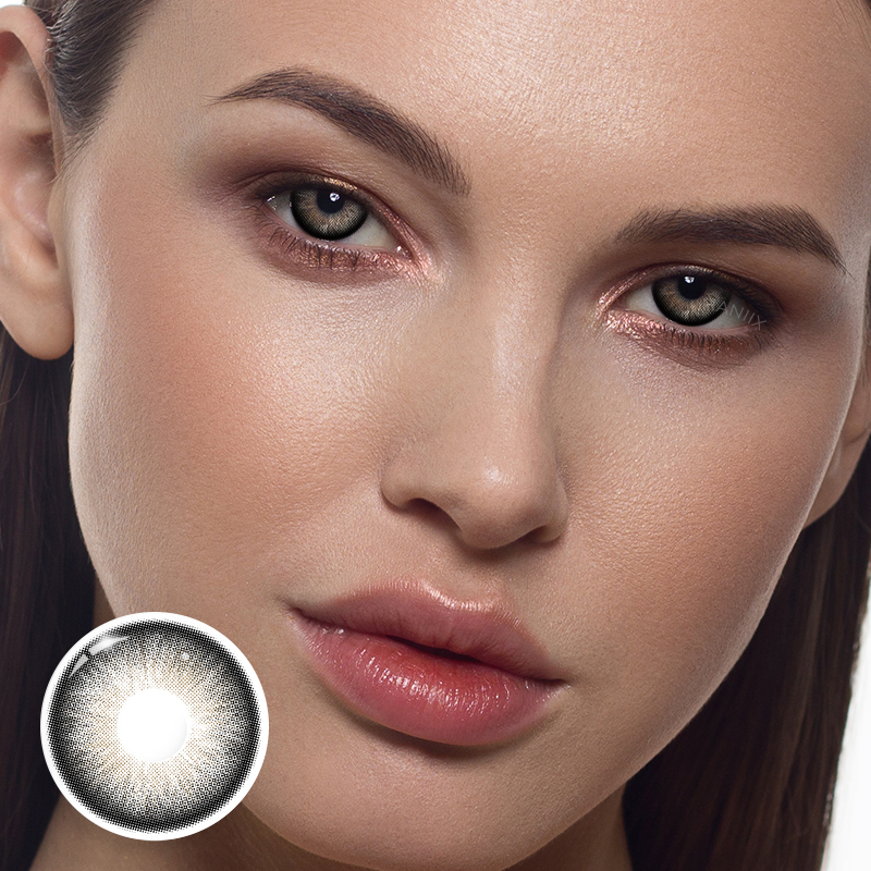 Crush Black Natural 1 Year Colored Contacts – HANIIX