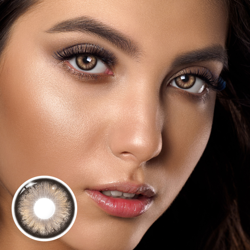 Dazzle Brown Natural 6 Months Colored Contacts – HANIIX