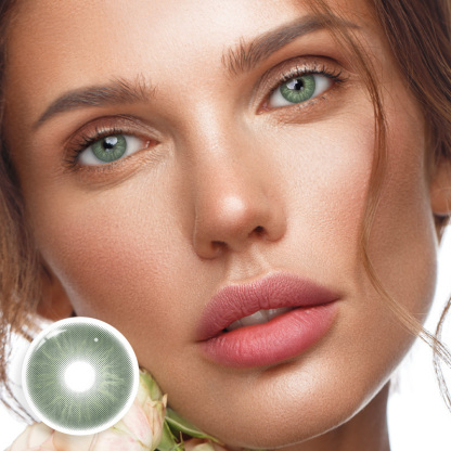 Glitter Green - Yearly, 2 lenses