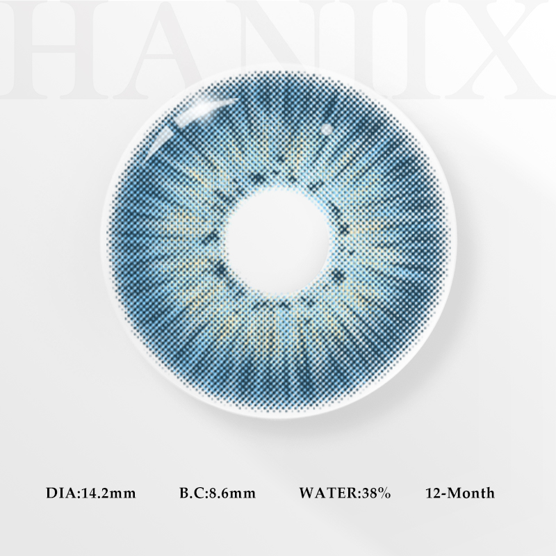 Iceland Blue Natural 1 Year Colored Contacts – HANIIX