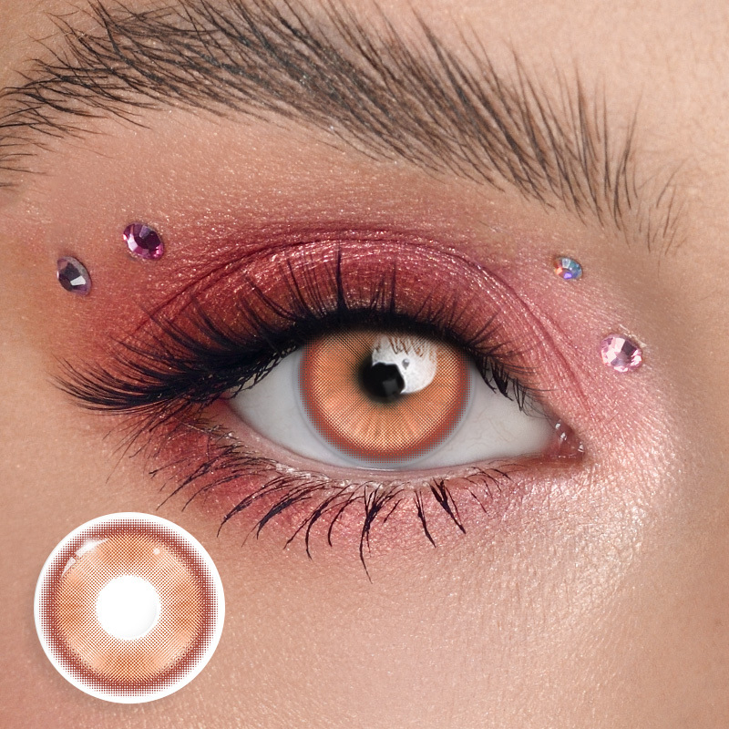 Lolly Orange Brown - Yearly, 2 lenses