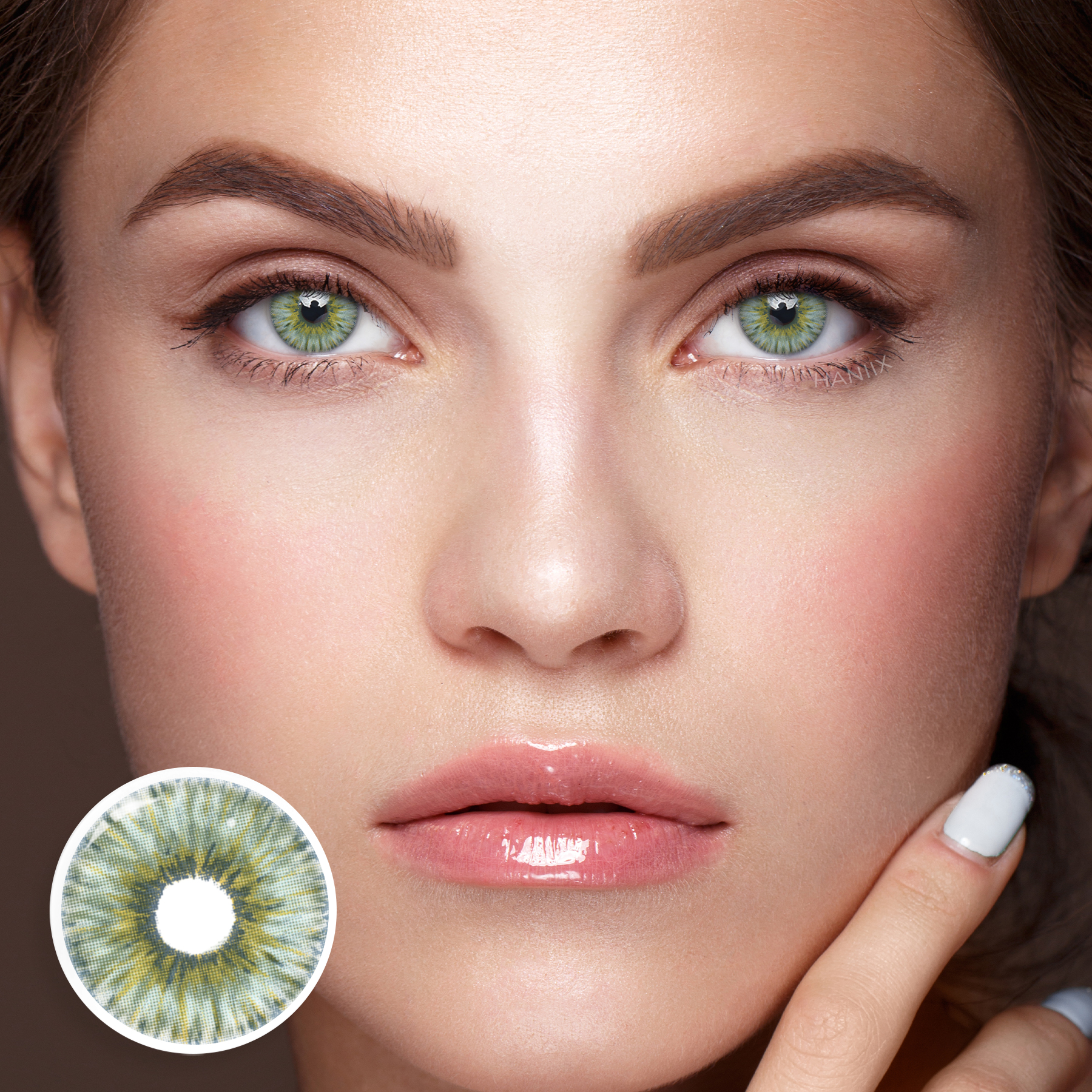 Margarita Olive Natural Look 1 Year Colored Contacts – HANIIX