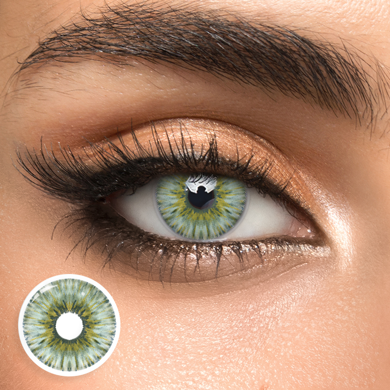 Margarita Olive Natural Look 1 Year Colored Contacts – HANIIX