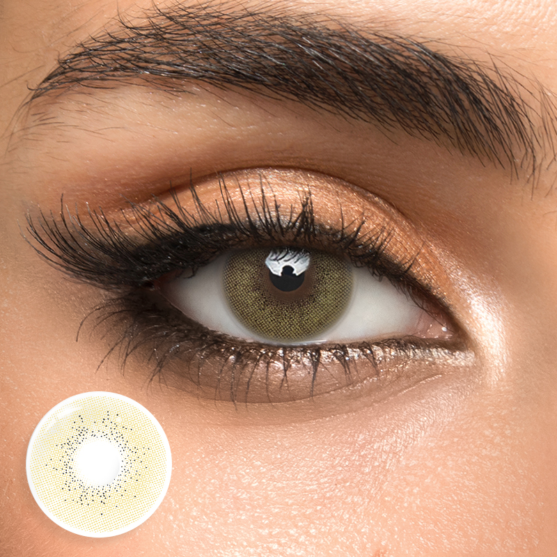 Ocean Brown Green Natural 1 Year Colored Contacts – HANIIX