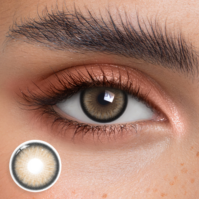 アイライナー nocco Norko Brown Natural Look 1 Year Colored Contacts – HANIIX