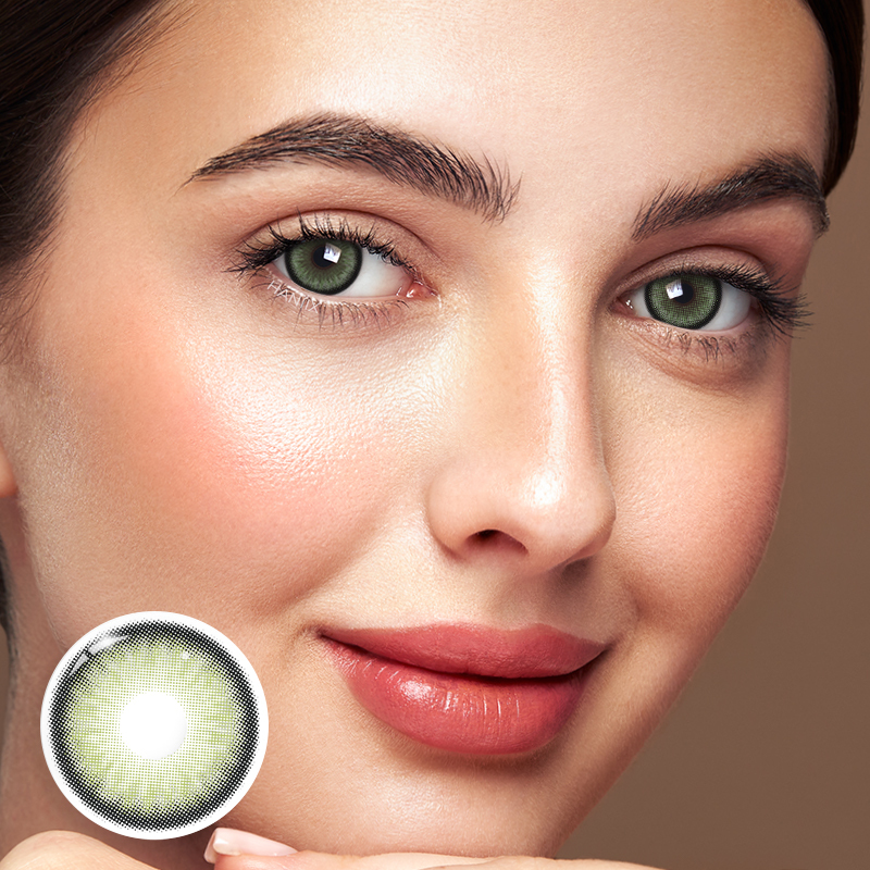 Norko Green Natural 1 Year Colored Contacts – HANIIX