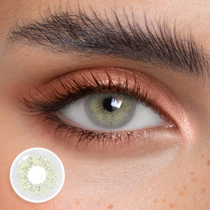 HANIIX Ocean Yellow Gray Natural Look 1 Year Colored Contacts