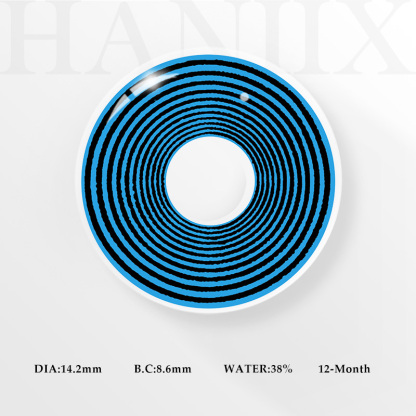 Rainbow Blue Swirl - Yearly, 2 lenses