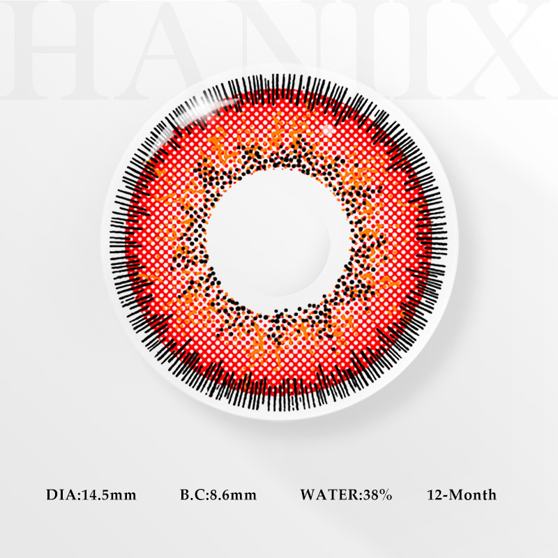 Vampire Poppy Red - Yearly, 2 lenses