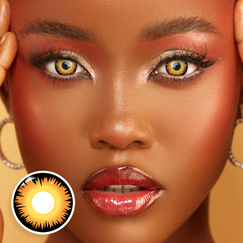 Werewolf Orange Animal Eye Costume Colored Contacts – HANIIX