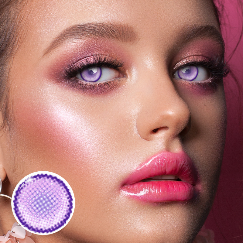 HANIIX Everland Violet Halloween 1 Year Colored Contacts