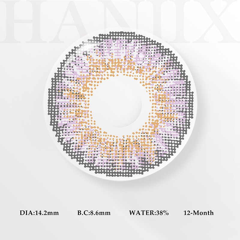 3 Tone Amethyst - Yearly, 2 lenses