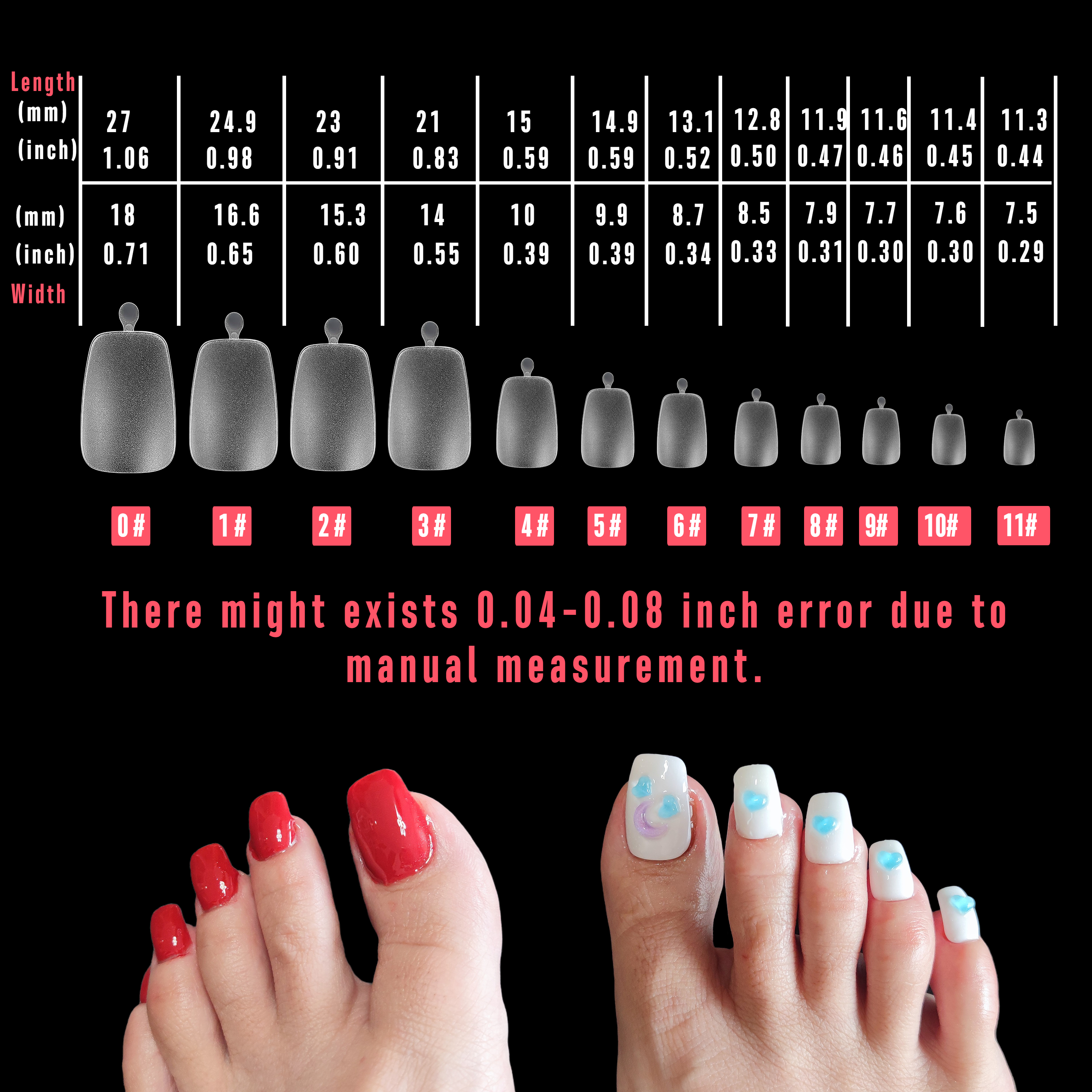 Buy VIKSON INTERNATIONAL 24pcs press on Blue grey | Matte Finish french nail  tips | press on fake Artificial False Toe Nails extension Tips | for Nail  Art Decorations Foot Manicure pedicure