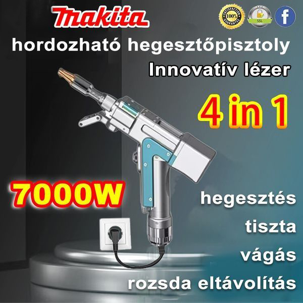 【A legnagyobb árcsökkentés a legnépszerűbb termékeknél】Makita 4 az 1-ben lézeres hegesztőpisztoly
