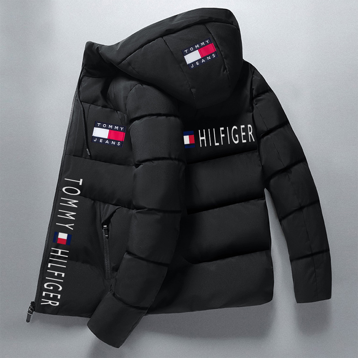 Divatos luxus vízálló télikabát 2023, Tommy Hilfiger