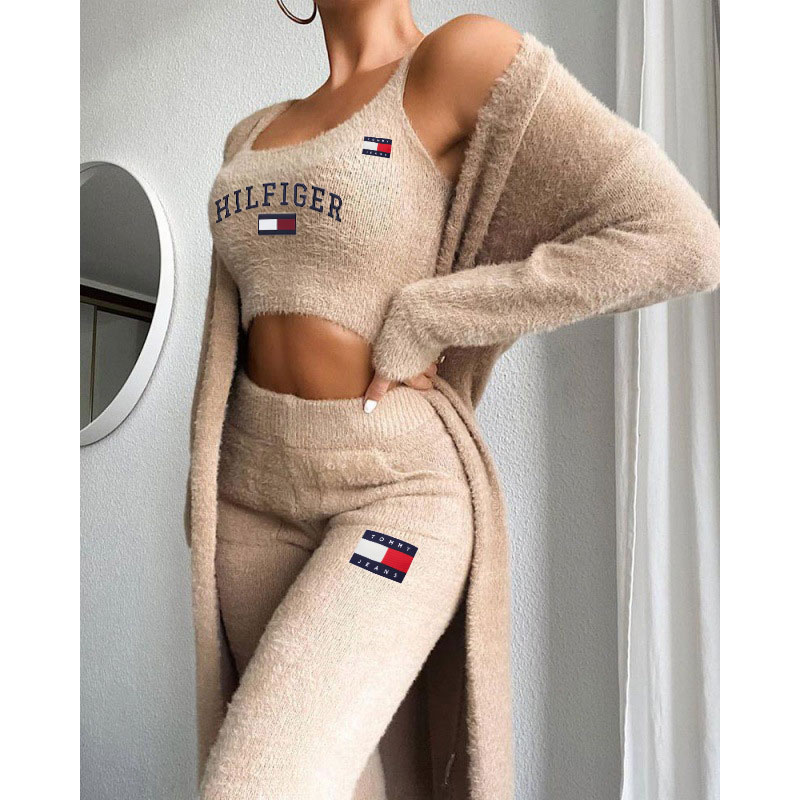 [TOMMY HILFIGER]Szexi plüss V-nyakú háromrészes