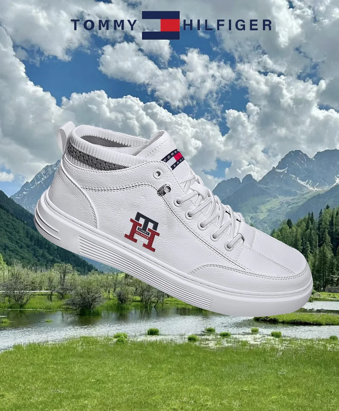 Tommy hilfiger Divatos lélegző tornacipő