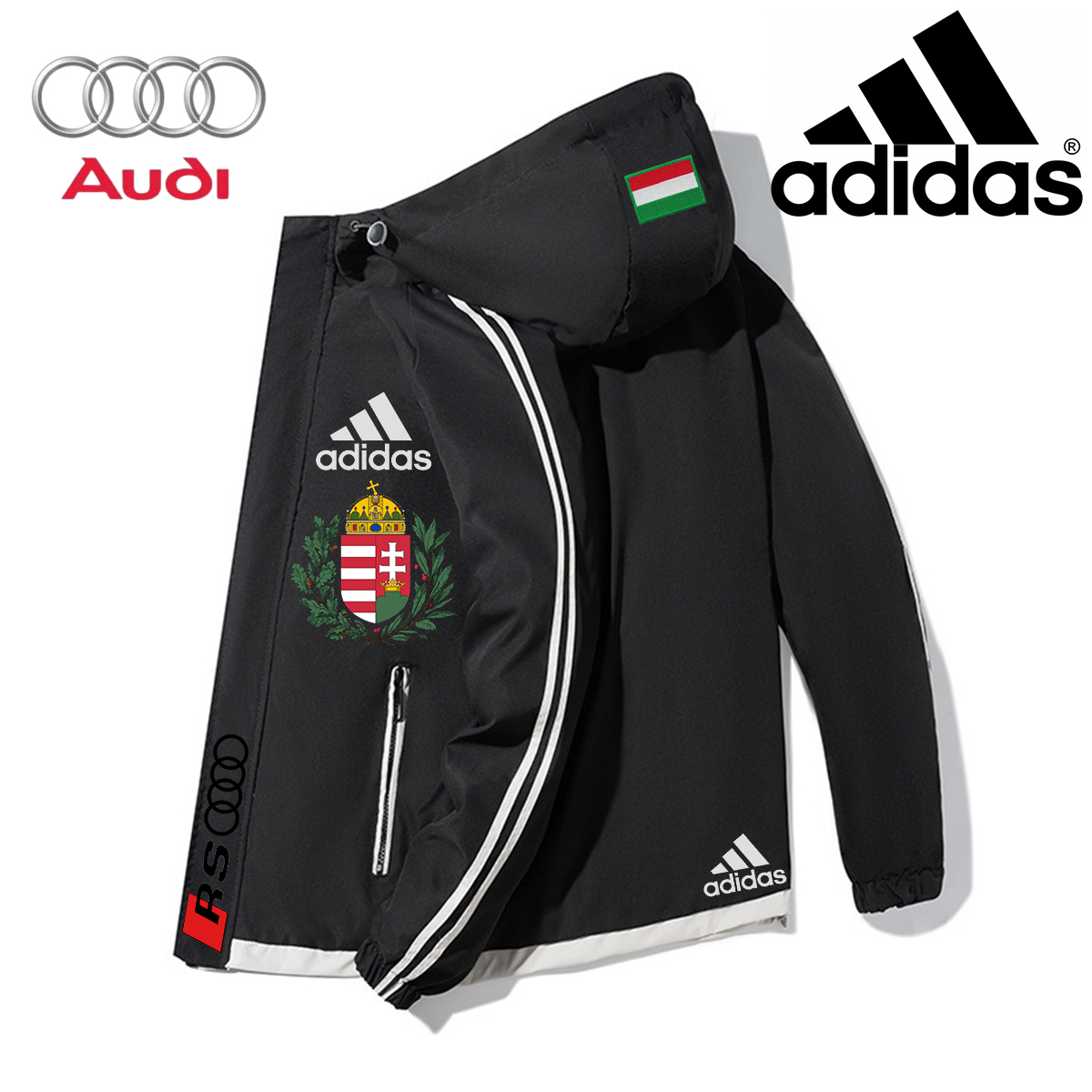Adidas| Audi, kapucnis kabát, készleten, limitált darabszámban