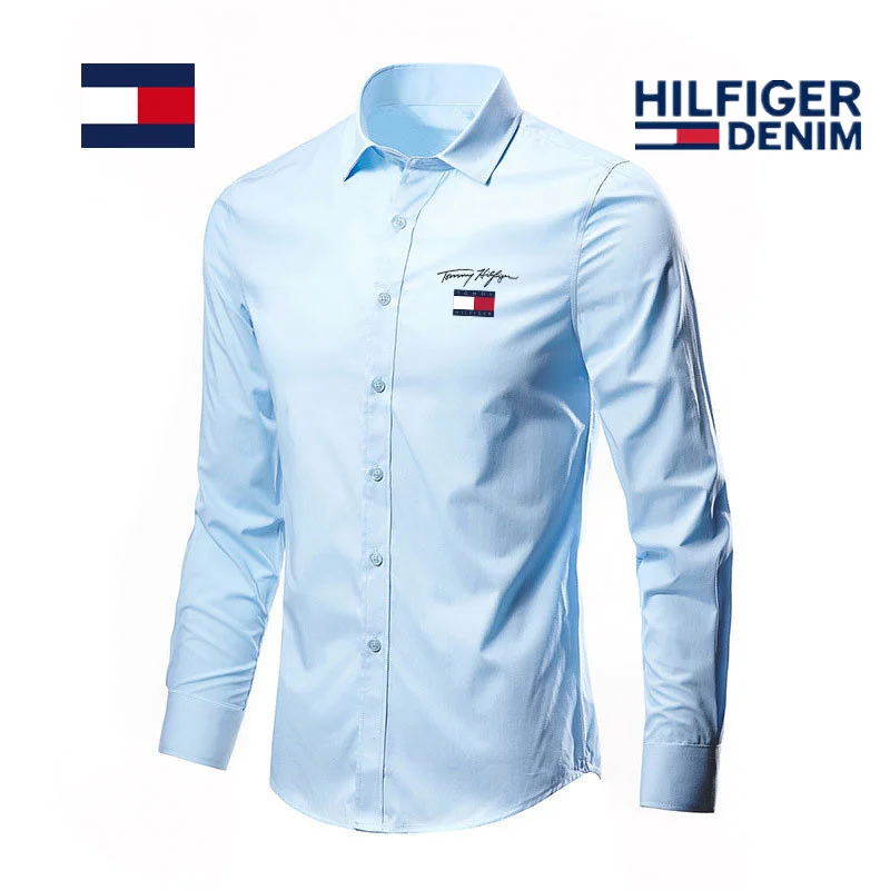 【TOMMY HILFIGER】Męska koszula na co dzień (kup jedną, dwie otrzymasz gratis)