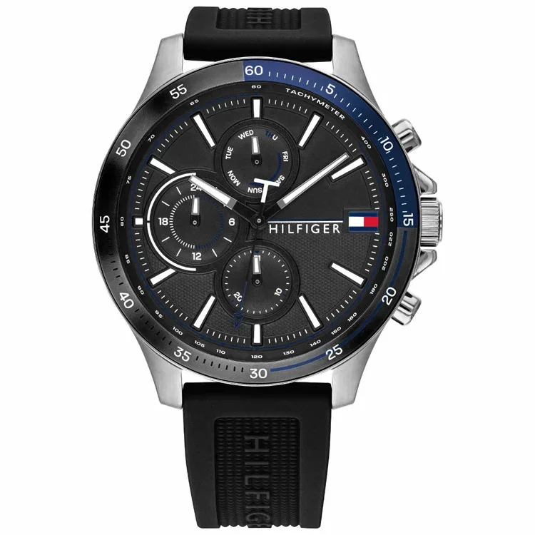 TOMMY HILFIGER mechanikus naptáras férfi karóra