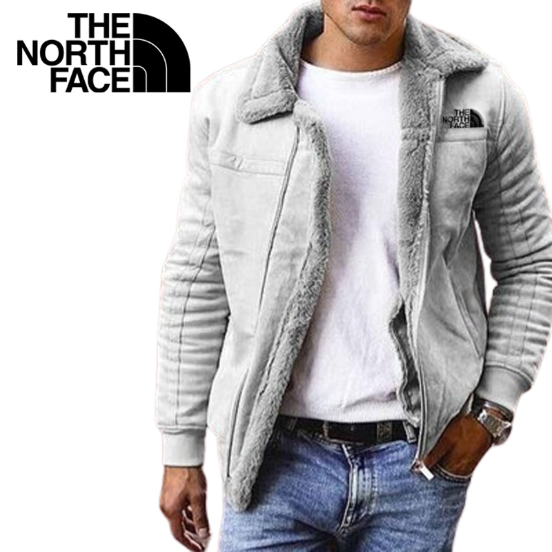 TheNorthFace-Szőrme téli vastagított meleg cipzáras kabát