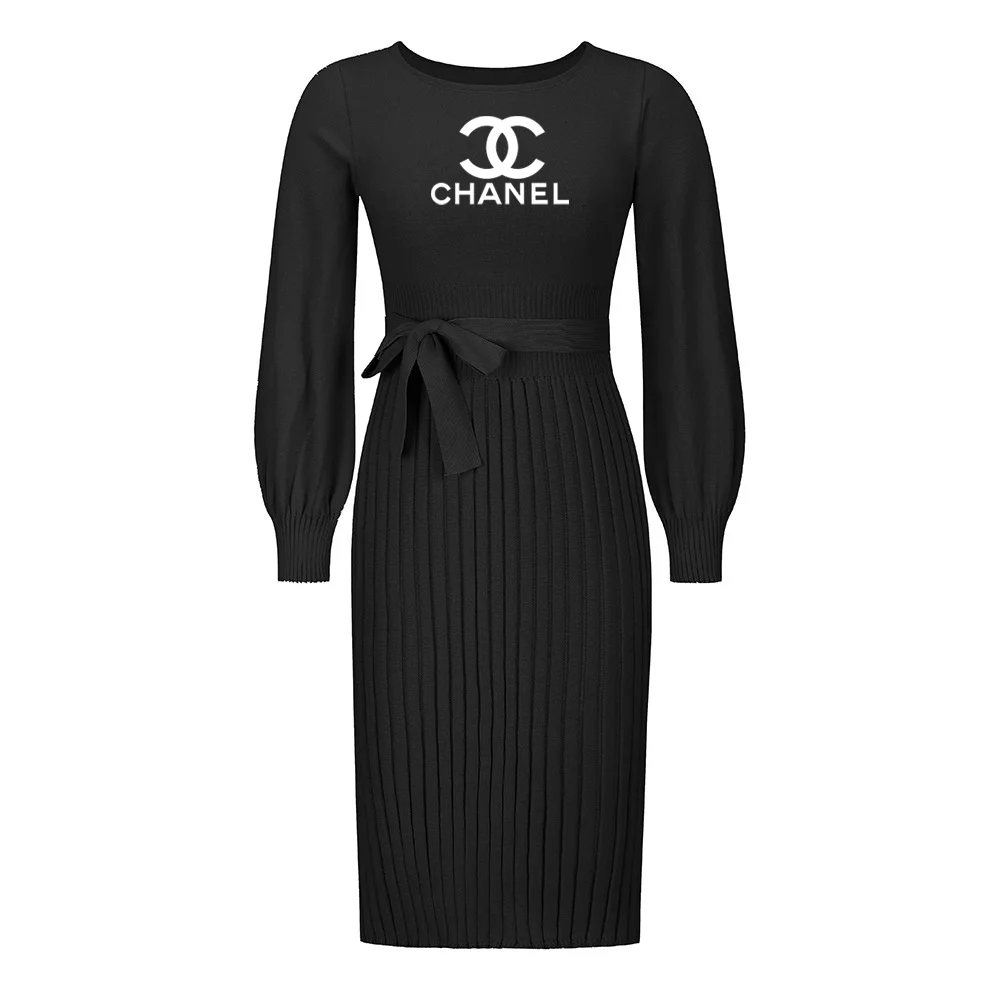 Chanel® aktív ruha magas derékkal és háromnegyedes ujjakkal
