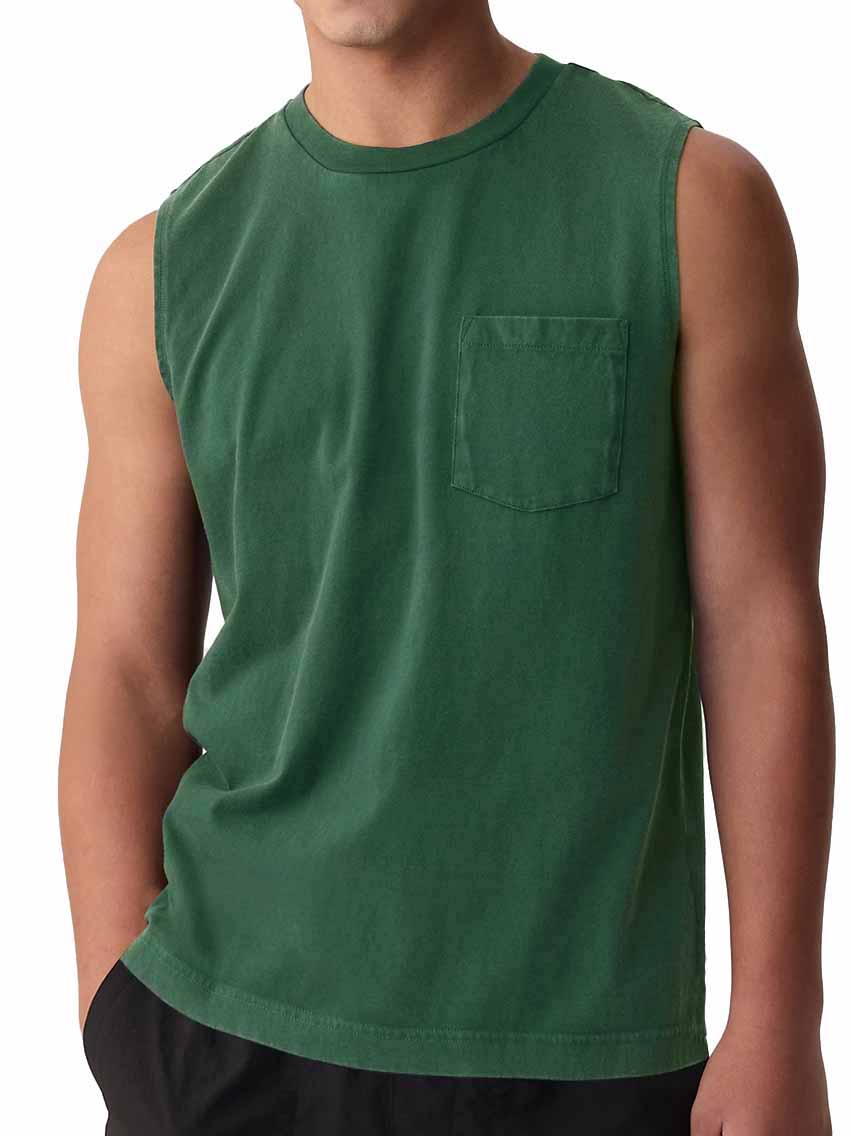 Men's Hawaiian Casual Basic Pocket Tank