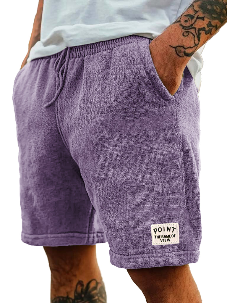 Men's Fashion Retro Embroidered Logo Pocket Shorts