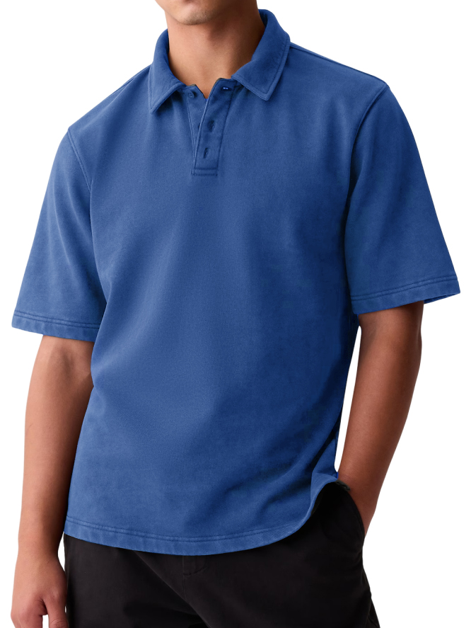 Men's Casual Basic Lapel Short Sleeve Polo Shirt