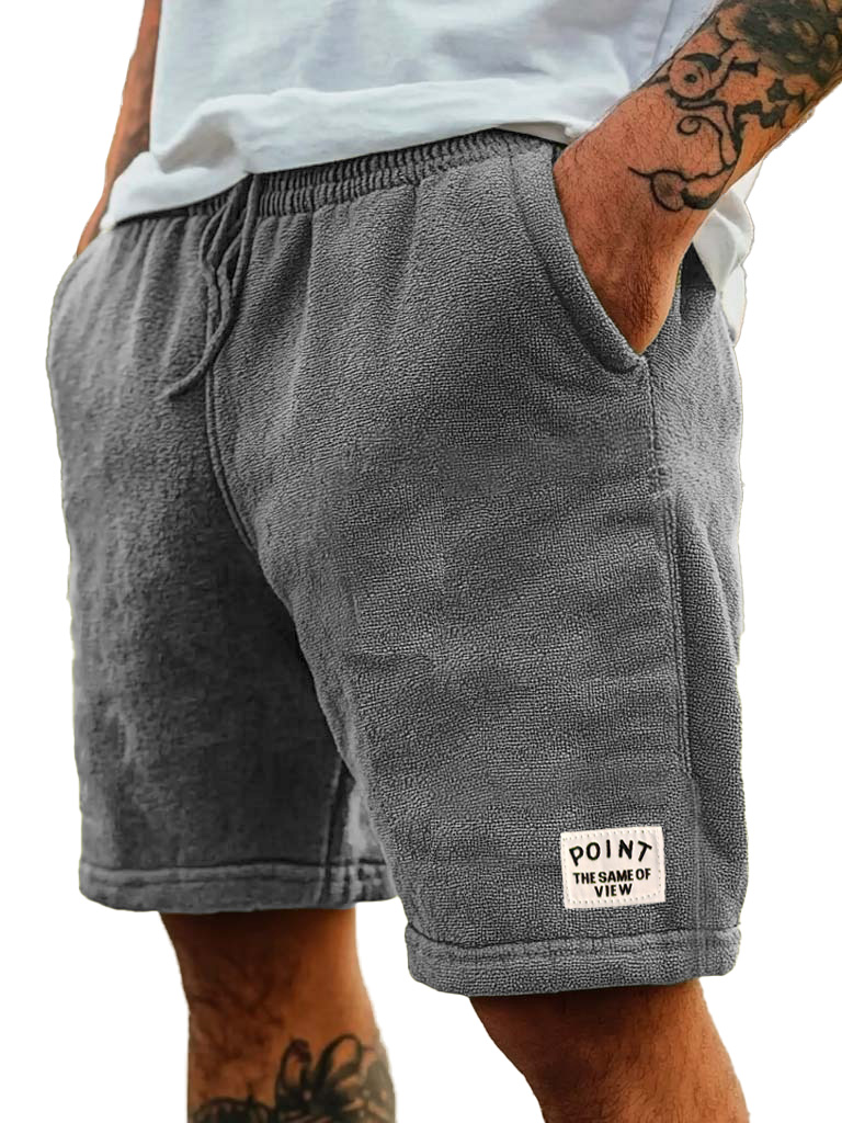 Men's Fashion Retro Embroidered Logo Pocket Shorts