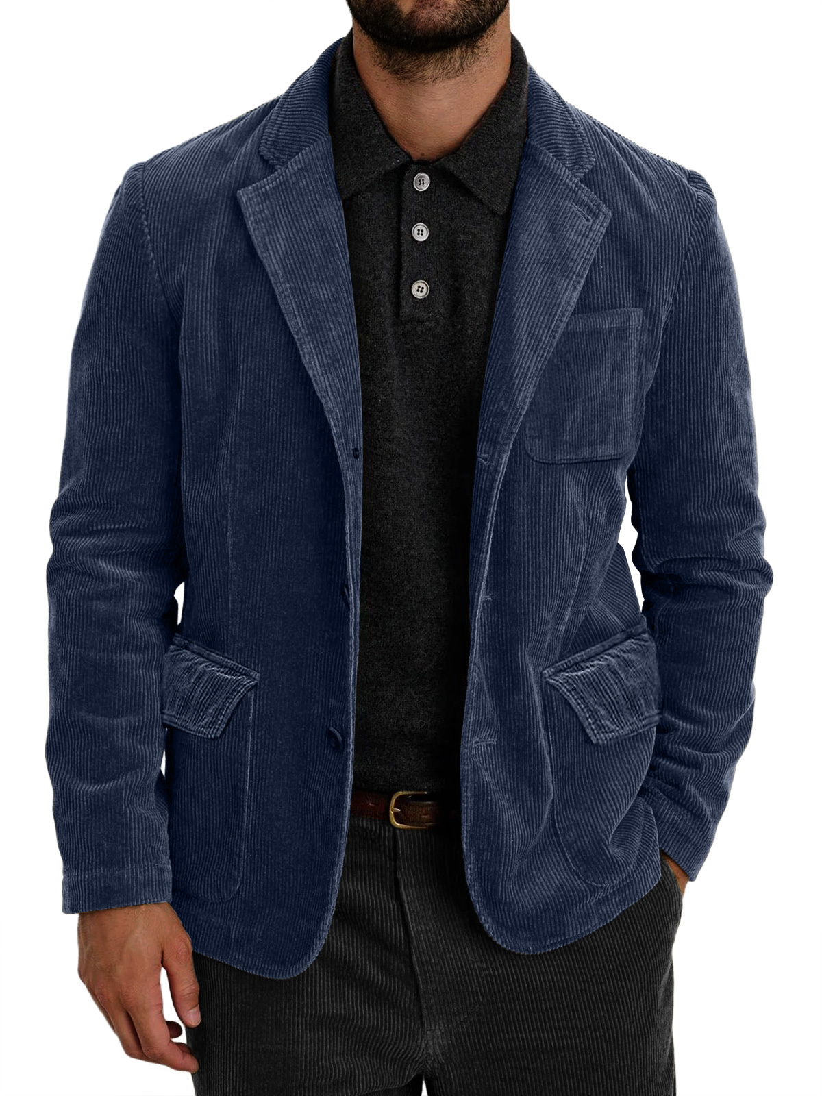 Men's Vintage Corduroy Multi-pocket Casual Blazer