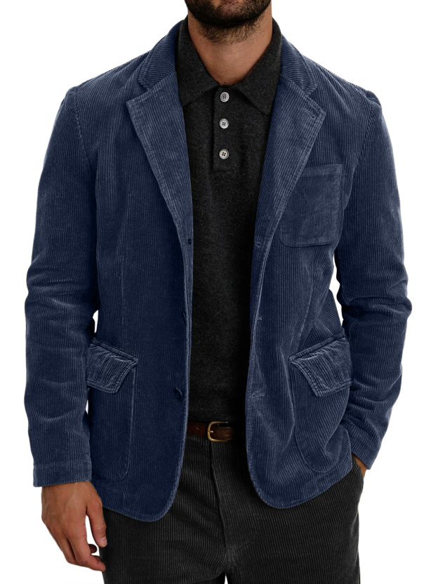Men's Vintage Corduroy Multi-pocket Casual Blazer