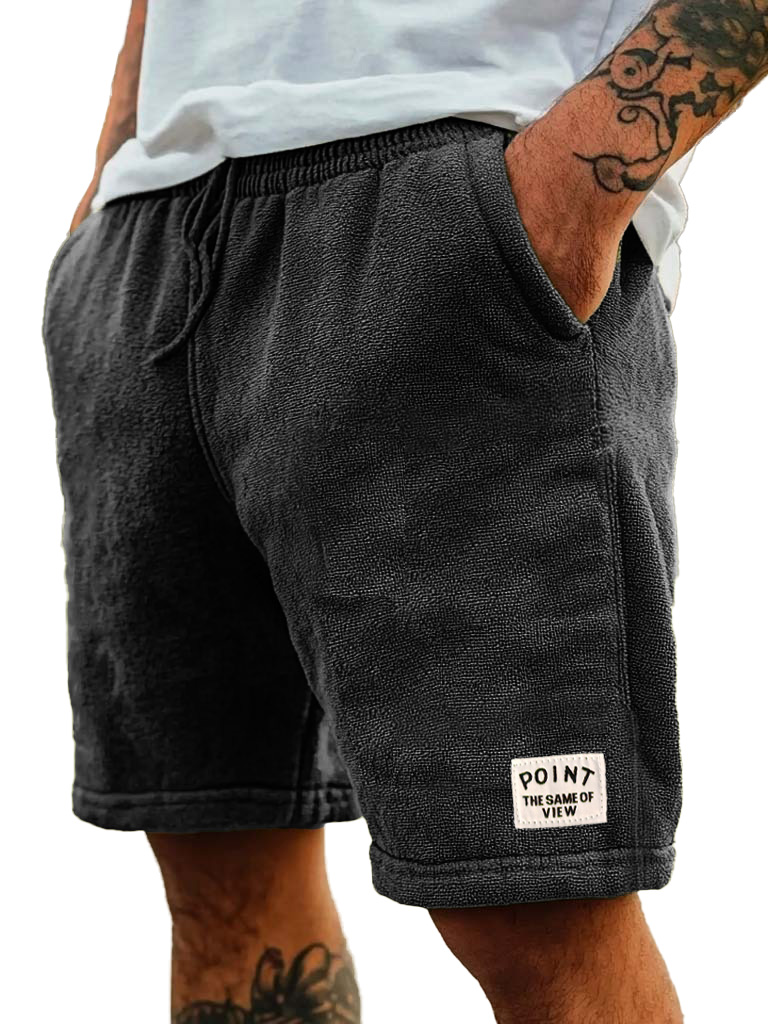 Men's Fashion Retro Embroidered Logo Pocket Shorts