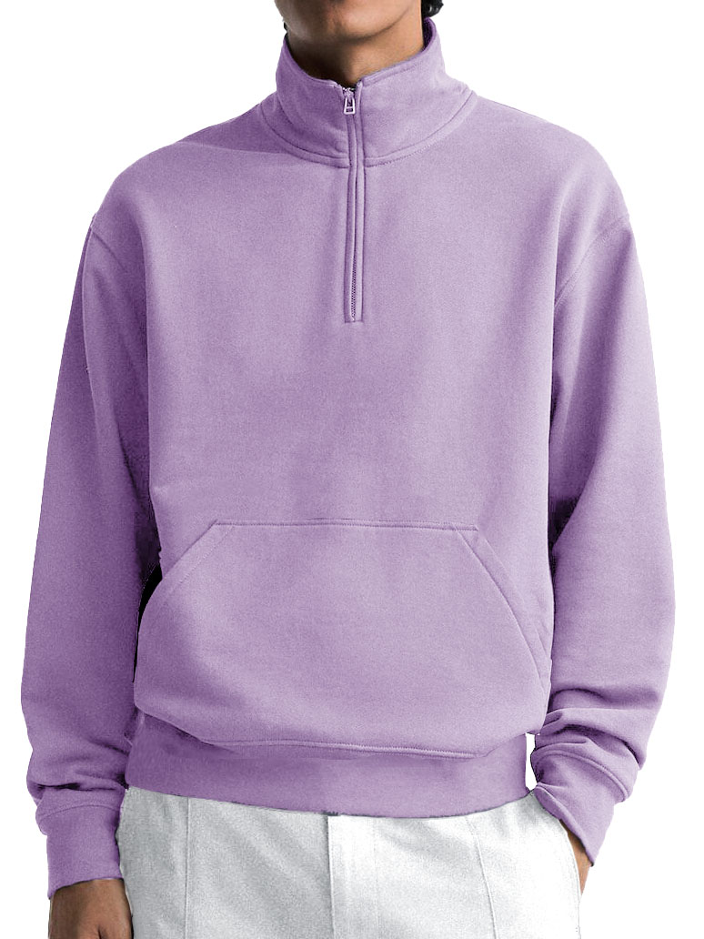 Men's Fashionable Thickened Casual Zipper Long Sleeve Pocket Sweatshirt