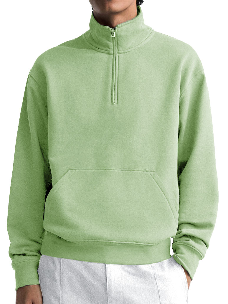 Men's Fashionable Thickened Casual Zipper Long Sleeve Pocket Sweatshirt
