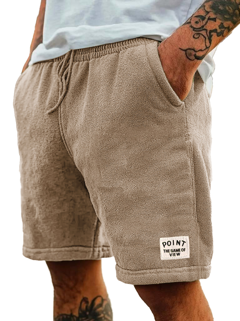 Men's Fashion Retro Embroidered Logo Pocket Shorts