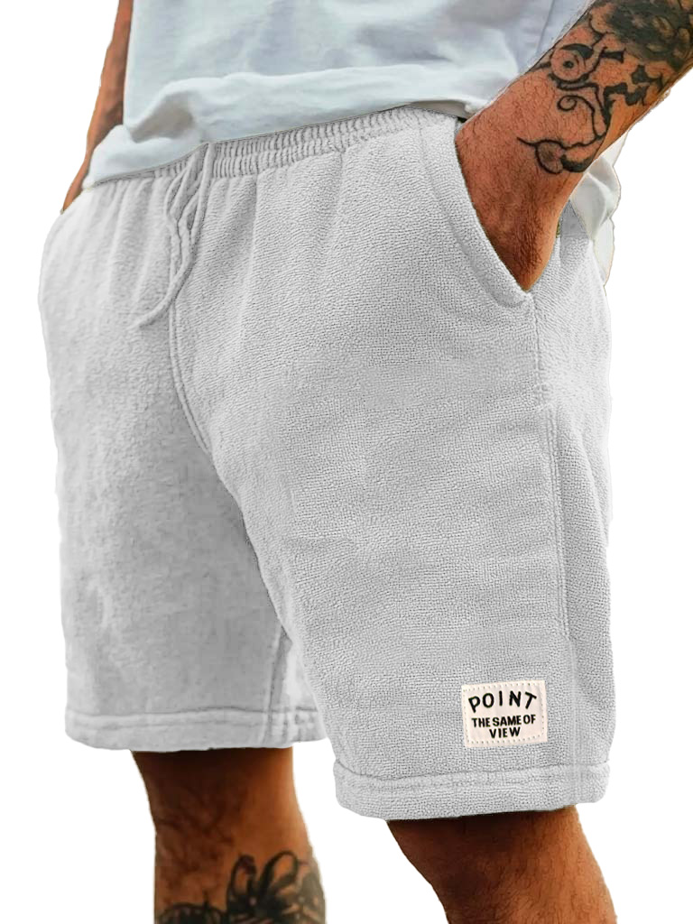 Men's Fashion Retro Embroidered Logo Pocket Shorts
