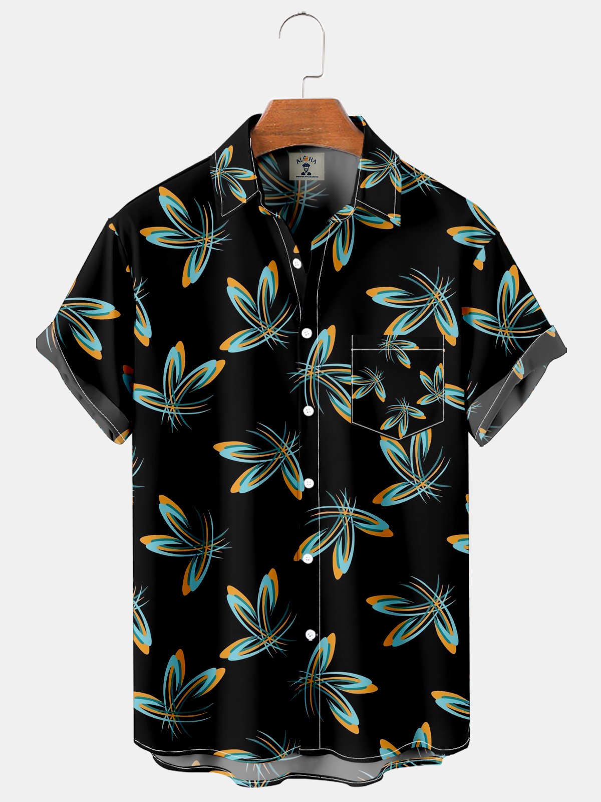 Fashion Print Hawaiian Short Sleeve Shirt-Mokaloha