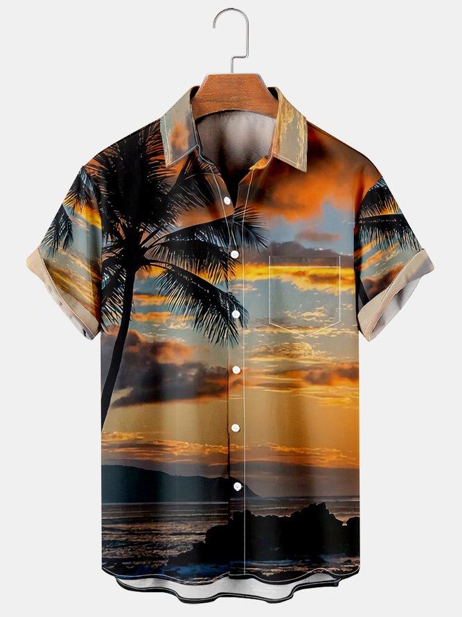Men's Hawaiian Casual Loose Shirt-Mokaloha