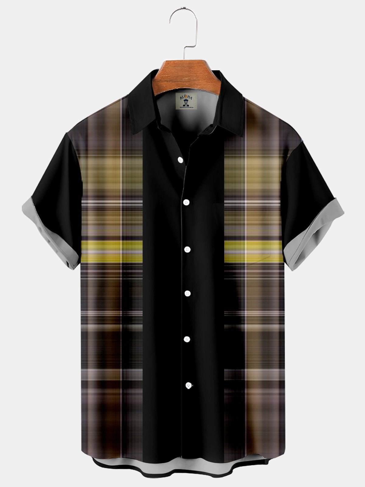 Men's Casual Simple Daily Printed Short Sleeve Shirt-Mokaloha