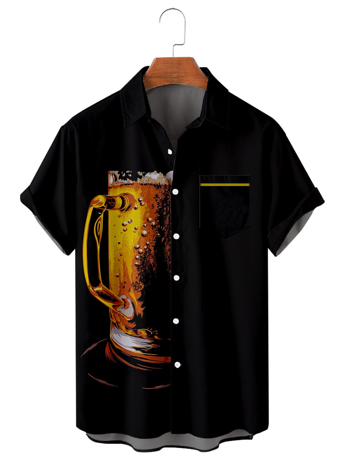 Daily Simple Wine Glass Men's Large Short Sleeve Shirt-Mokaloha