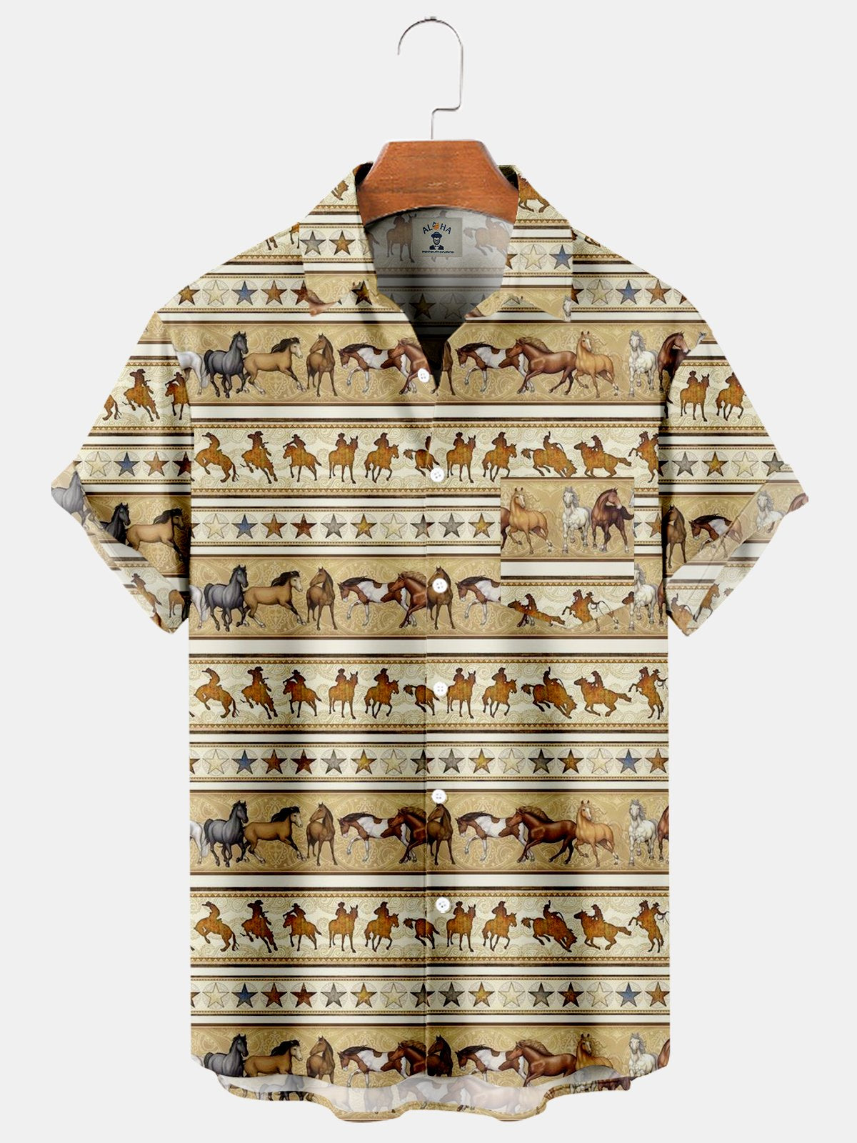 Trendy Western Ethnic Vintage Short Sleeve Shirt-Mokaloha