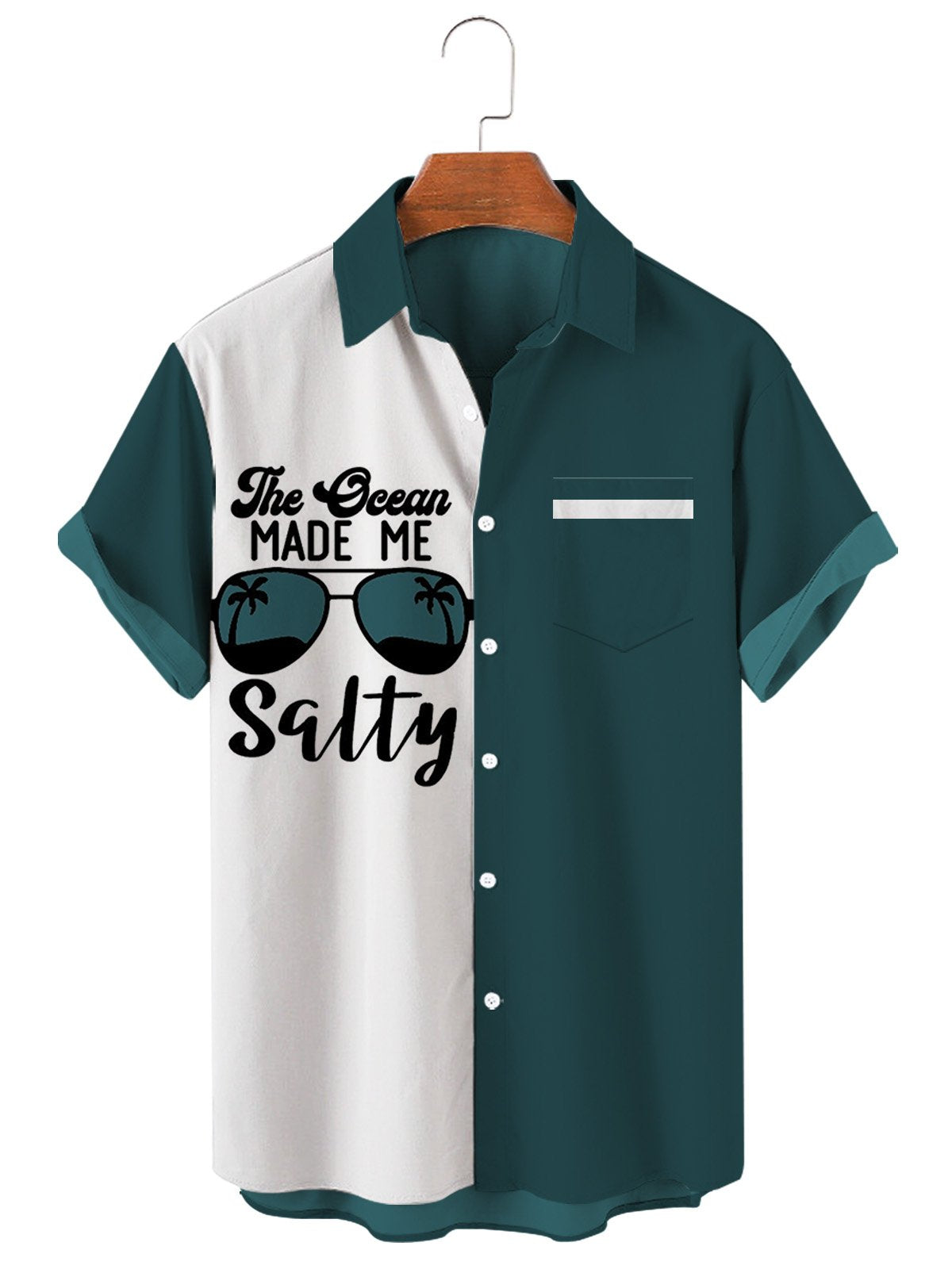 Hawaiian Casual Men's Large Short Sleeve Shirt-Mokaloha
