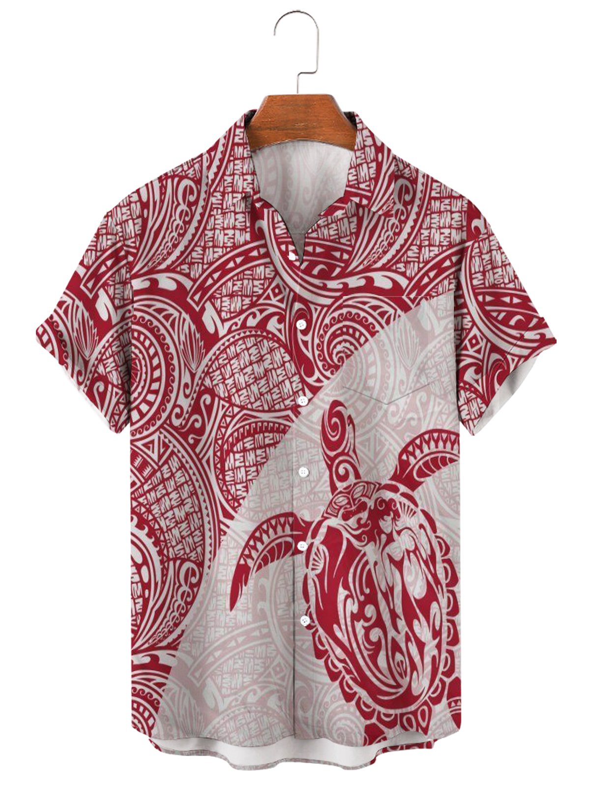 Hawaiian Casual Men's Large Short Sleeve Shirt-Mokaloha