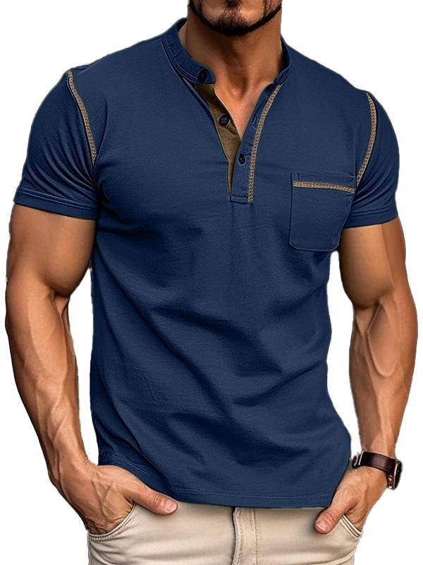 Men's Fashion Cotton Short Sleeve Polo Shirt