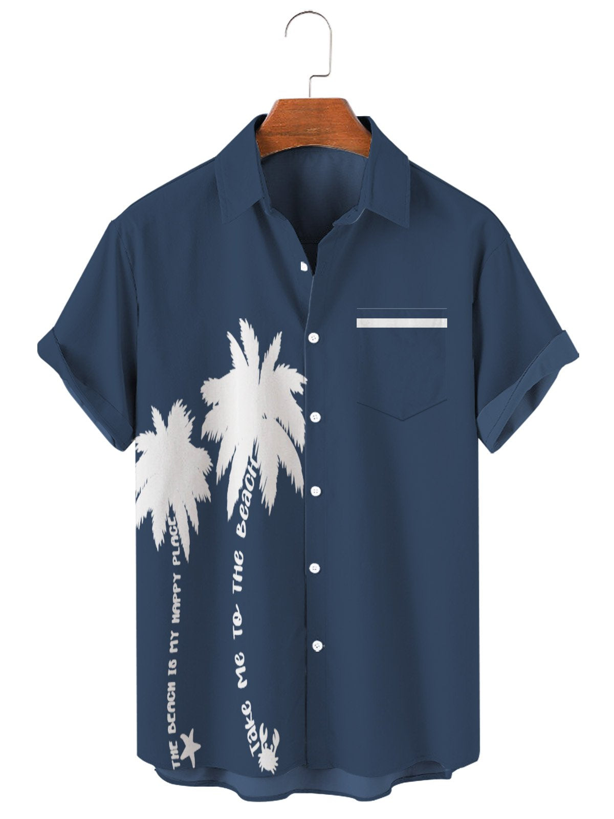 Hawaiian Casual Loose Men's Large Short Sleeve Shirt-Mokaloha