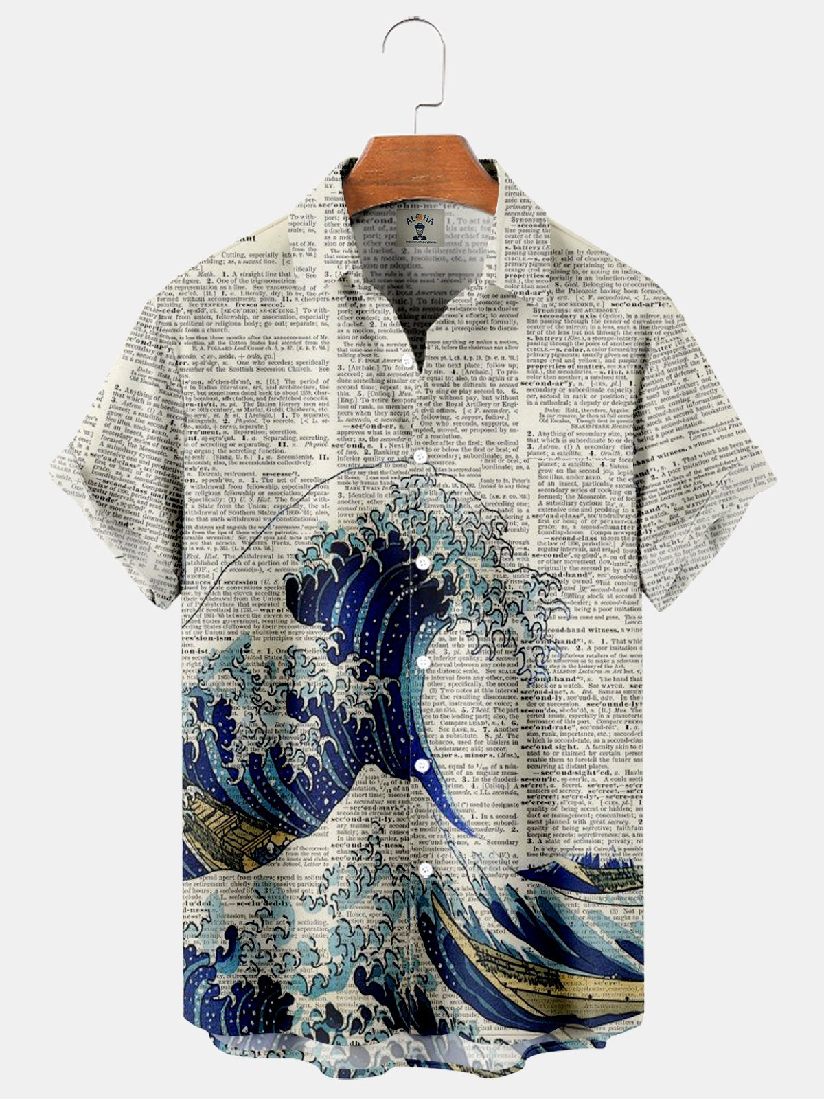 Surf Newspaper Pocket Short Sleeve Shirt-Mokaloha