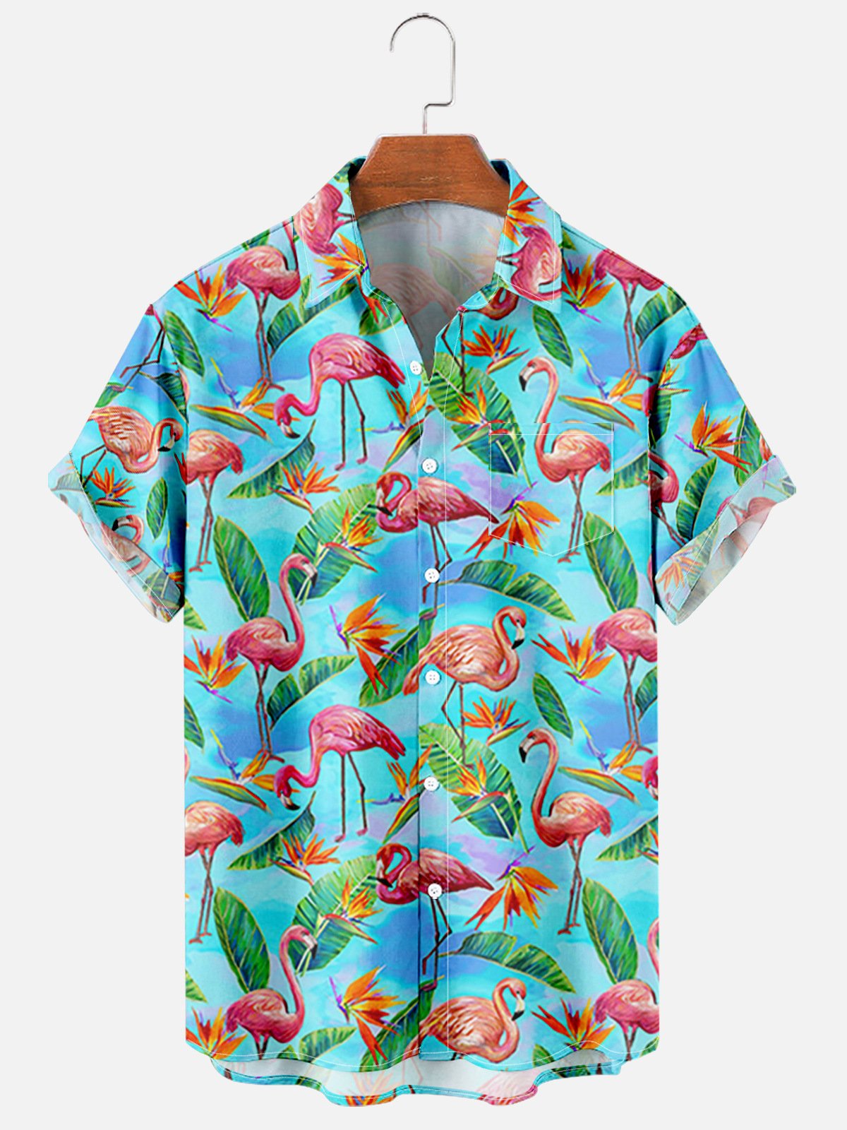 Mens Hawaiian Shirt Beach Wear Aloha Party Casual Camp Button Down Short Sleeve Cruise-Mokaloha