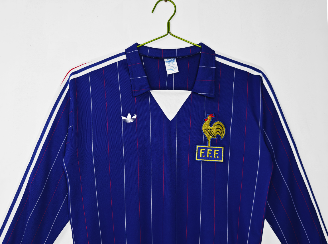 1980/82 France home long sleeve retro S-XXL