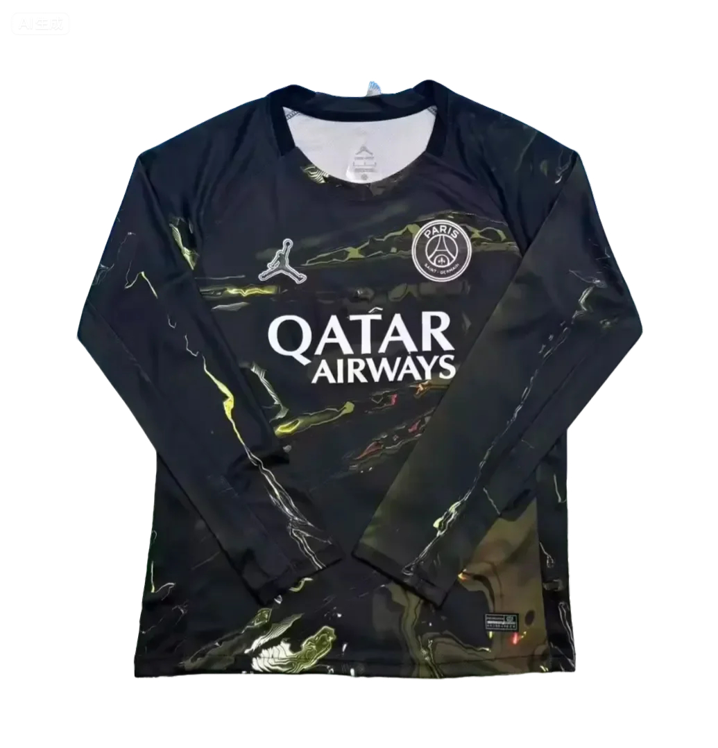 2526 PSG Paris Saint-Germain 4th long sleeve fan version S-4XL